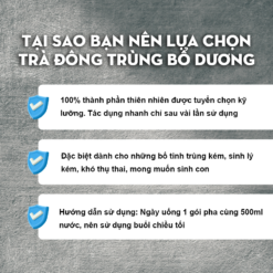 Trà đông trùng bổ tinh trùng