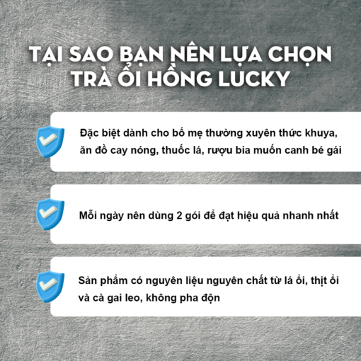Trà Ổi Hồng LuckyBaby - Hỗ Trợ Tạo Acid Cơ Thể - Bí Quyết Sinh Con Gái 100 - Ảnh 2