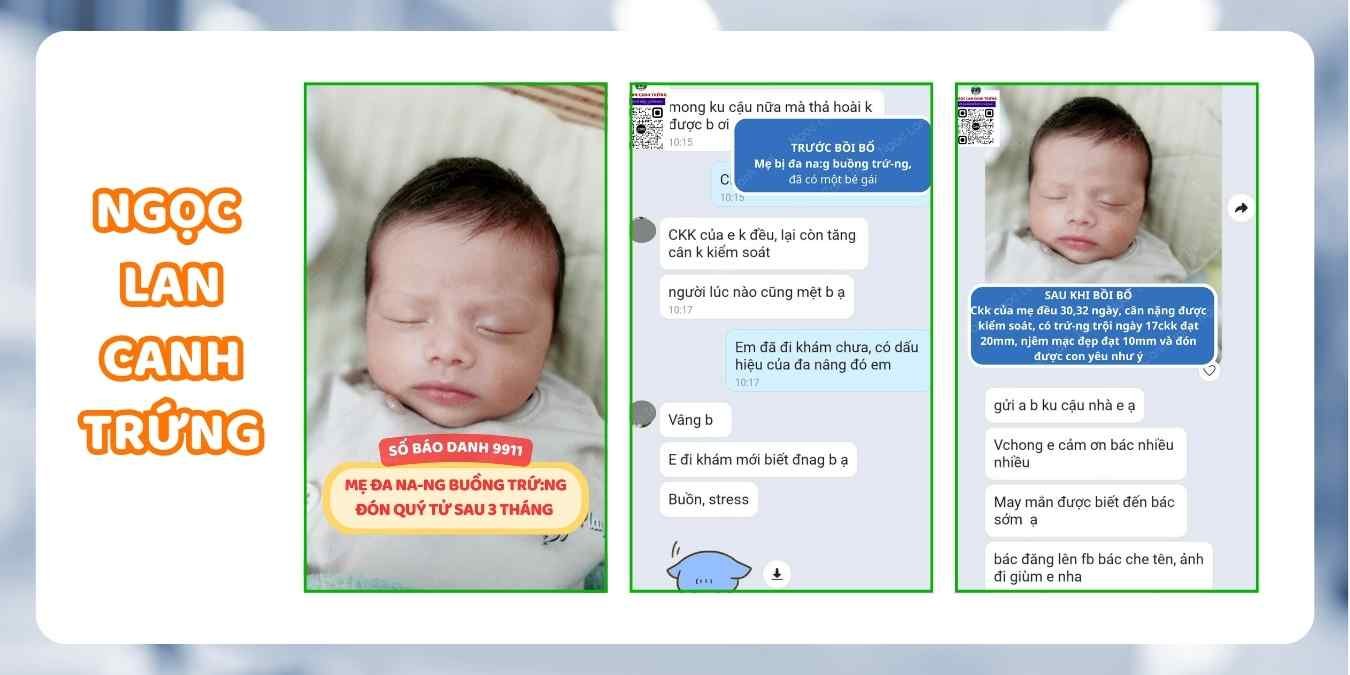 Mẹ bị đa nang buồng trứng vẫn sinh con trai thành công