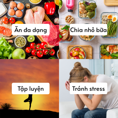 Lưu ý khi xây dựng chế độ ăn bổ trứng