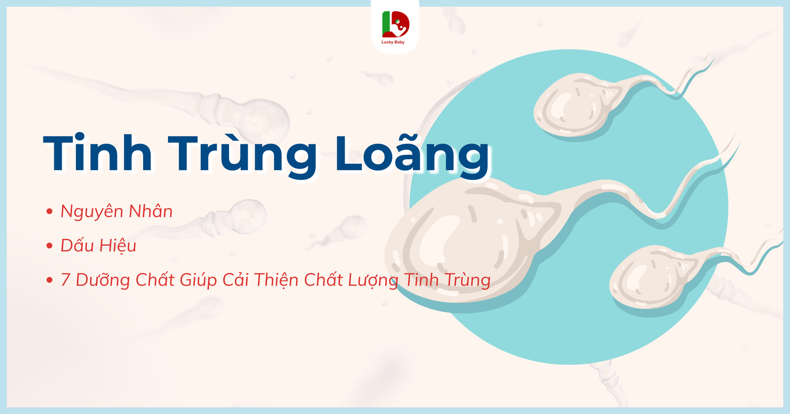 Cách cải thiện tinh trùng loãng