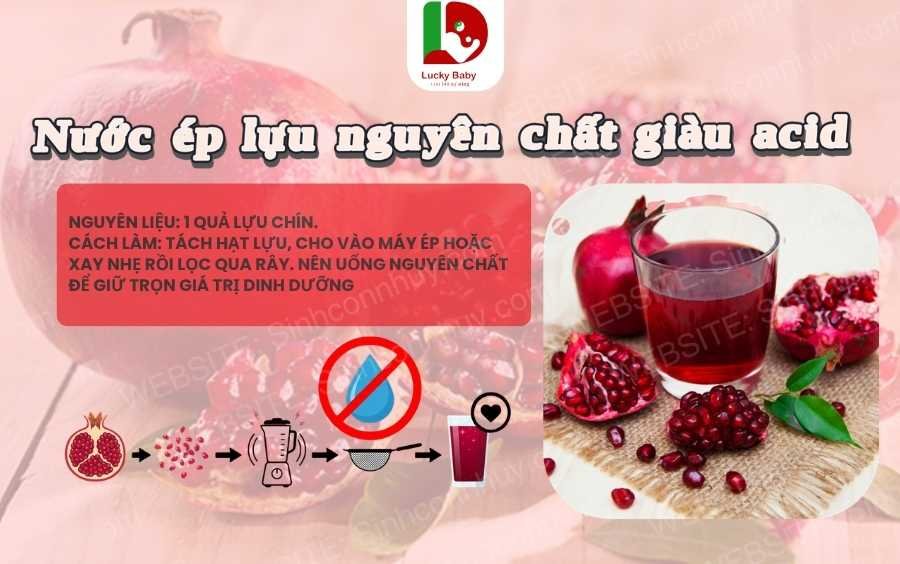 Ảnh minh họa: công thức nước ép giàu acid