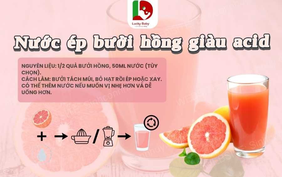 Ảnh minh họa: công thức nước ép giàu acid