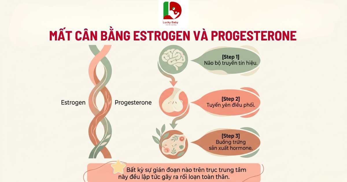Ảnh mô tả: Tình trạng mất cân bằng hormone