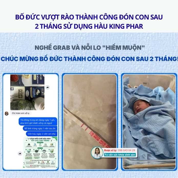 Bố Đức đã cải thiện tinh trùng sau khi sử dụng sản phẩm