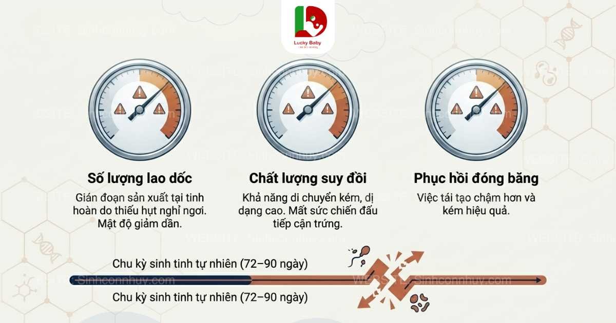 Ảnh minh họa : 7 ảnh hưởng của thức khuya đến tinh trùng nam giới