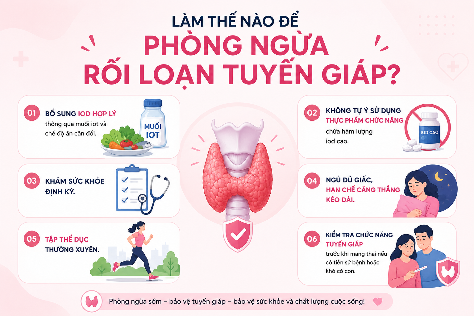cách phòng ngừa rối loạn tuyến giáp