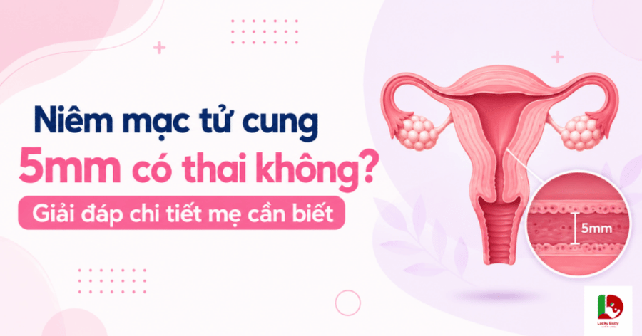 niêm mạc tử cung 5mm có thai không