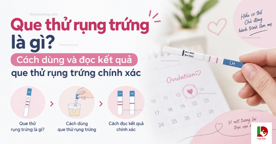 Que thử rụng trứng là gì Cách dùng và đọc kết quả que thử rụng trứng chính xác