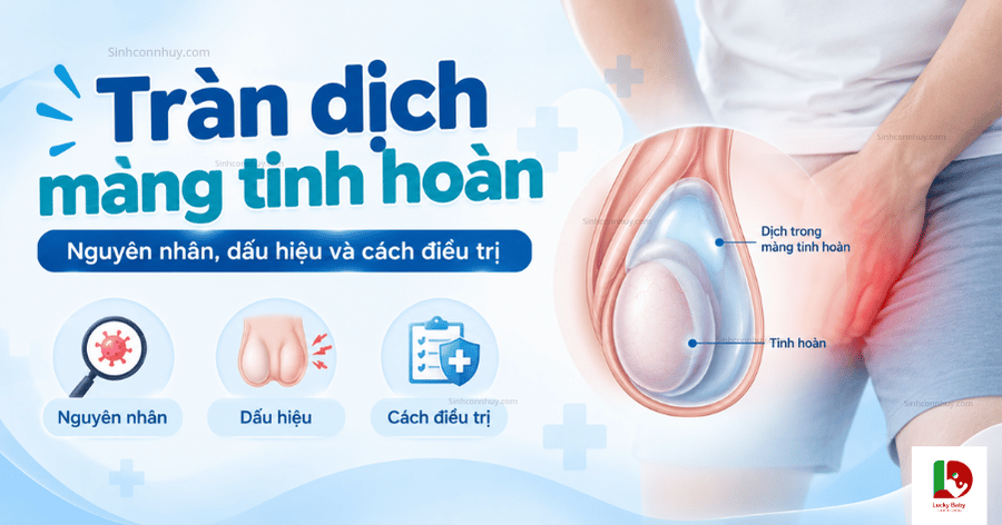 Tràn dịch màng tinh hoàn Nguyên nhân, dấu hiệu và cách điều trị