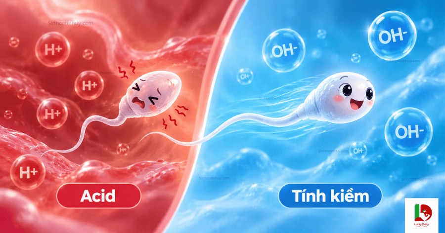 Môi trường trong âm đạo quyết định khả năng sống sót của tinh trùng