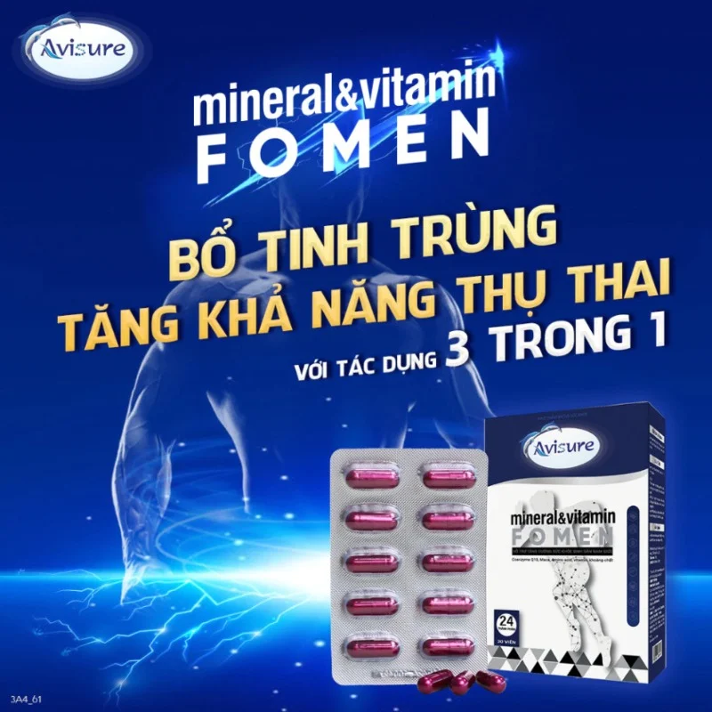 Avisure Fomen - Hỗ Trợ Sức Khỏe Sinh Sản Nam Giới